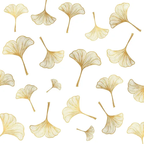 Vista 10 de Calcomanías de pared de hojas doradas, calcomanías de pared de hojas verdes, calcomanías de pared modernas para dormitorio, sala de estar, Oro