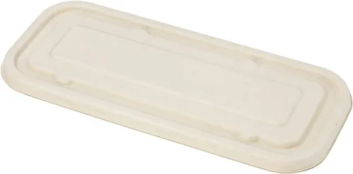 Vista 3 de Restaurantware -Solo tapas: tapas Pulp Tek de 9 x 4 pulgadas para contenedores de bagazo de 17 onzas, 100 tapas herméticas para contenedores