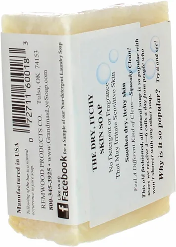 Vista 4 de Grandma's Lye Face & Body Soap - 6 onzas, paquete de 3