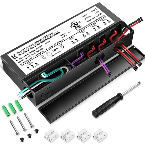 Vista 11 de Controlador LED regulable de 12 V 60 W, Triac/ELV/MLV/0-10V/1-10V/PWM/V-R, fuente de alimentación de CA a CC, transformador LED impermeable IP67