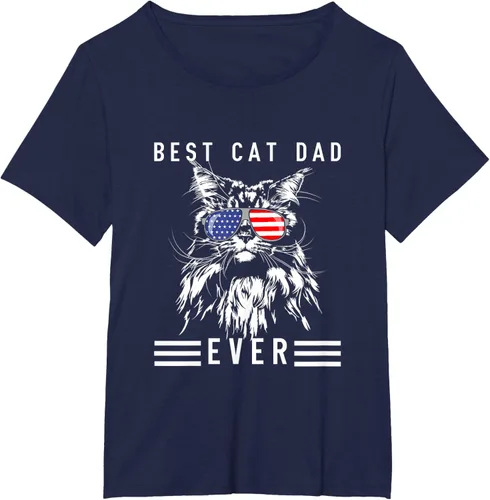 Vista 16 de Funny Maine Coon Cat Best Cat Dad Ever Funny Cat Maine Coon Camiseta, Negro, S