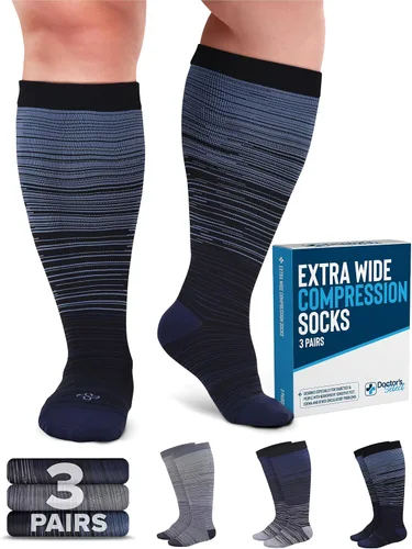 Vista 14 de Doctor's Select® Plus Size Compression Socks for Women Wide Calf - 3 Pairs