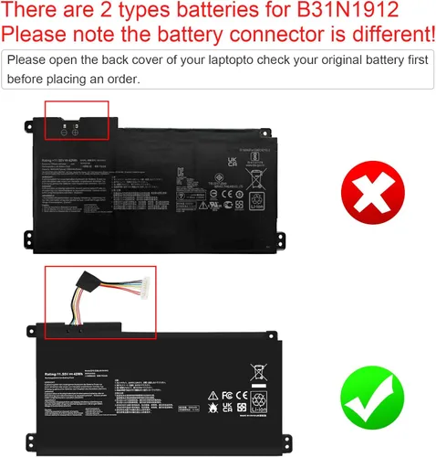Vista 3 de TREE.NB B31N1912 - Batería para portátil compatible con ASUS VivoBook 14 E410MA L410MA E410KA E510MA E510KA F414MA L510MA R522MA E410MA-EK026TS