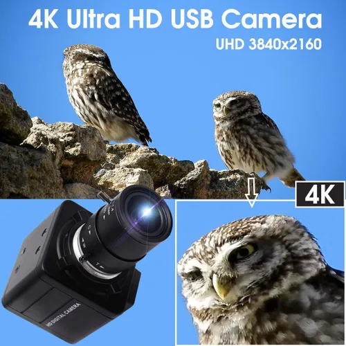 Vista 6 de SVPRO Cámara web 4K Ultra HD - Zoom óptico 5X, cámara USB UHD de 3840 x 2160 @30 fps con sensor Sony IMX317 para Mac/Window/Linux