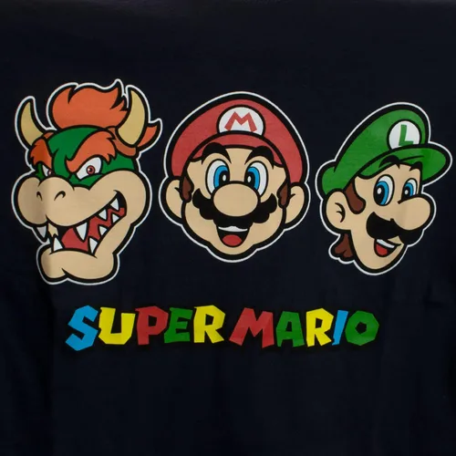 Vista 4 de Nintendo Camiseta de manga larga con estampado de Mario Kart y Super Mario Bros para niños