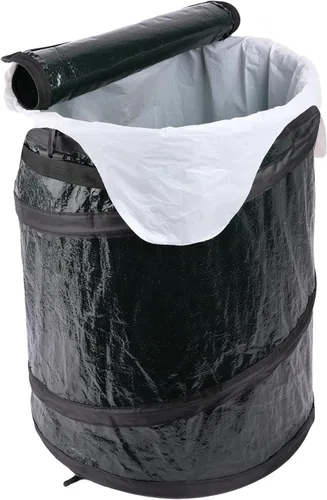 Vista 3 de Coghlan's - Bote de basura para campamento desplegable, pequeño Verde