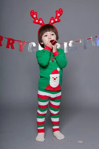 Vista 27 de VAENAIT BABY Infant Toddler Kids Adult Couple Family Matching Women Men Christmas Pjs Xmas Holiday Buffalo Plaid Pajama Set