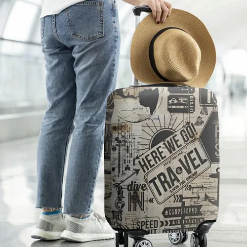 Vista 3 de France Paris Tower - Funda protectora para equipaje, diseño de torre Eiffef, funda elástica para maleta de 18242832 pulgadas, Funda para equipaje-11