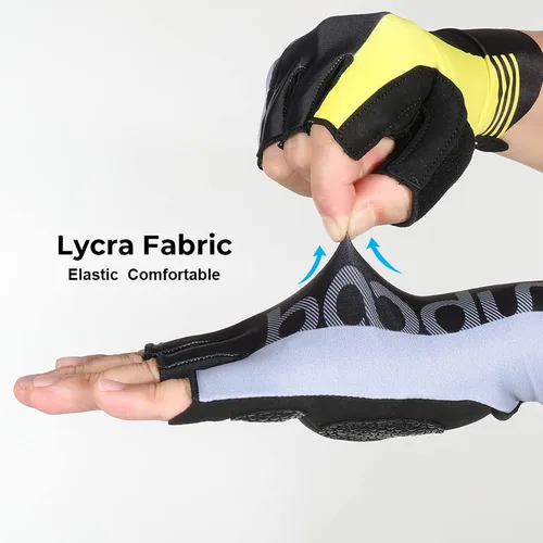Vista 7 de YOSUNPING Guantes de ciclismo de carretera para hombres y mujeres guantes de ciclismo antideslizantes sin dedos para fitness ciclismo entrenamiento