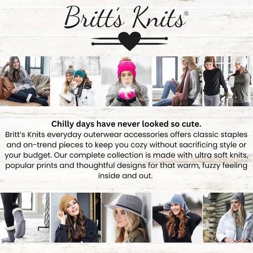 Vista 6 de Britt's Knits Guantes cálidos de punto de puño completo para mujer, talla única