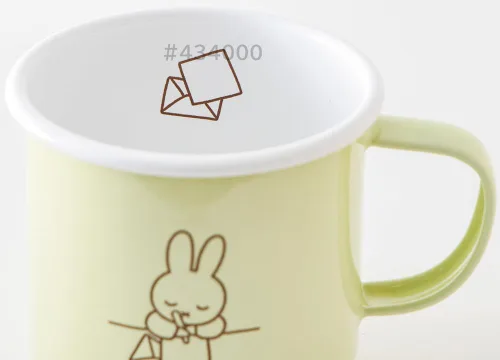 Vista 3 de Taza Miffy Pastel 3.1 in Gris Pálido Verde pálido