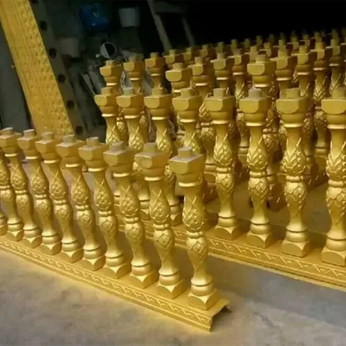 Vista 2 de Moldes de bricolaje para balaustradas, juego de moldes para barandillas de cemento romano, barandilla de cemento, moldes de fundición de plástico