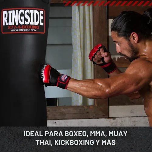 Vista 4 de Ringside Bolsa Pesada de Boxeo y Golpeo Powerhide de 100 libras (Relleno Suave) Negro, 100 LBS Soft-filled core with foam-lined strike surface for