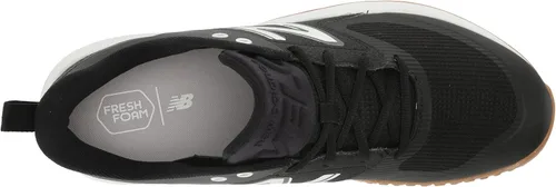 Vista 5 de New Balance Zapatos de sóftbol Fresh Foam Velo V3 para mujer, NegroBlanco, 6