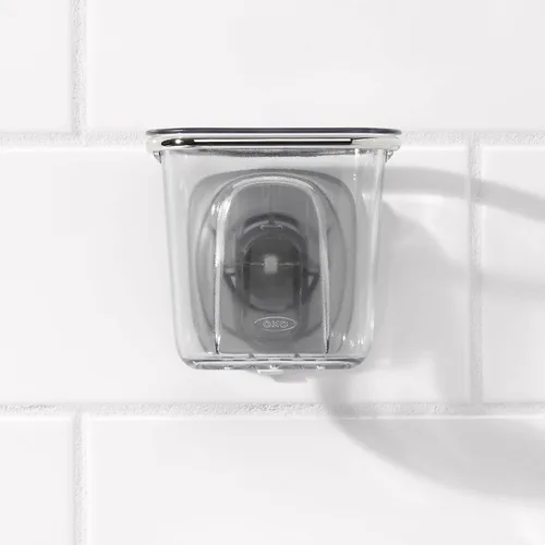 Vista 5 de OXO Good Grips Stronghold - Taza multiusos de succión para ducha, transparente