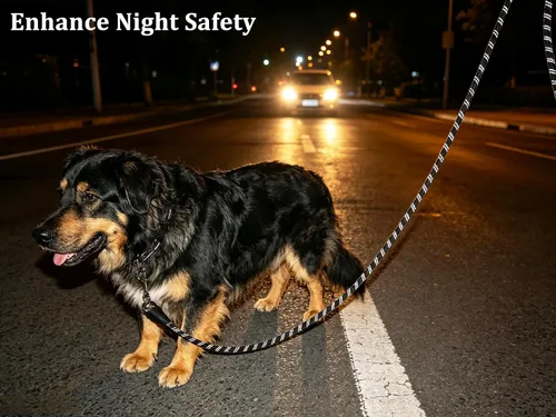 Vista 3 de 15FT 20FT 30FT 50FT Long Dog Tether, Reflective Tie Out Rope Dog Lead for Yard, Obedience Recall Training Outdoor Camping, Playing, Backyard Runner