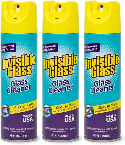 Vista 9 de Limpiador premium de vidrio Invisible Glass 91160, 19 onzas líquidas. 1 Paquete (con lata fácil de agarrar)