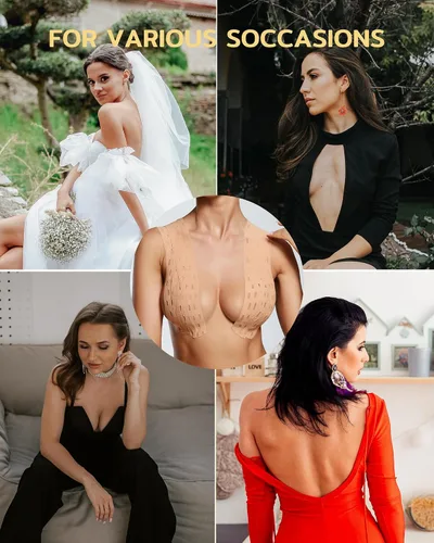 Vista 5 de Niidor Cinta adhesiva invisible para levantamiento de senos para mujeres