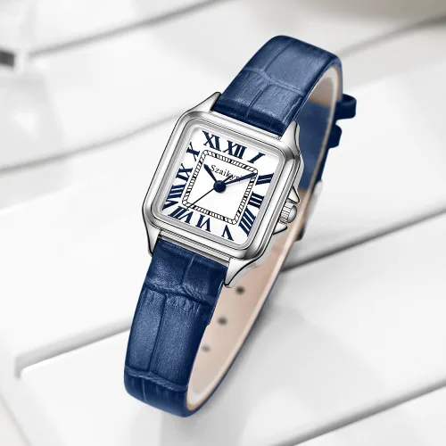 Vista 4 de Classic Relojes cuadrados de mujer con números romanos, de vestir, informal