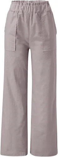 Vista 5 de Sweatpants Women Petite Length Womens Lotu Leaf High Waist Cotton and Pants Casual Wide Leg Loose Pants