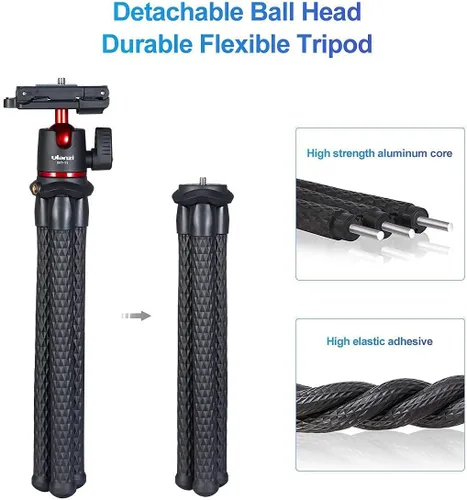 Vista 5 de ULANZI Trípode flexible para cámara + luz impermeable ULANZI LITE
