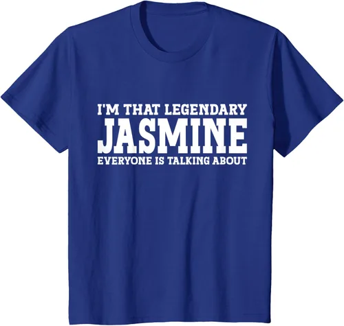 Vista 47 de Jasmine Personal Name - Camiseta divertida de jazmín para mujer y niña, Negro