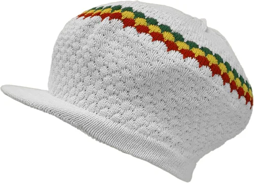 Vista 22 de Shoe String King SSK Rasta Knit Tam Hat Dreadlock Gorra con múltiples diseños y tamaños.