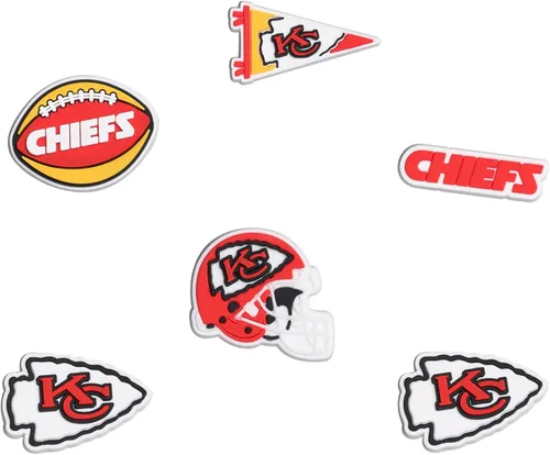 Vista 19 de FOCO unisex-adult NFL Team Logo 6-Pack Shoe Charms