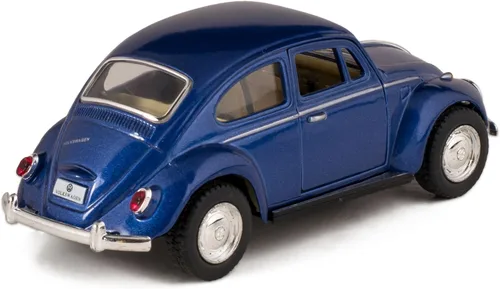 Vista 2 de KiNSMART - 1967 Volkswagen Classic Beetle 5 pulgadas Escala 1:32 Die Cast Metal Modelo Juguete Azul