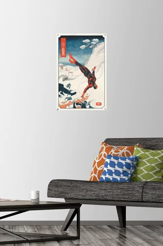 Vista 2 de Trends International Marvel Comics Daredevil - Póster de pared Ninja con pasadores