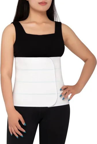Vista 6 de S Faja abdominal poscirugía – Banda elástica para la cintura para apoyo estomacal y compresión, bariátrica, abdominoplastia Faja abdominal