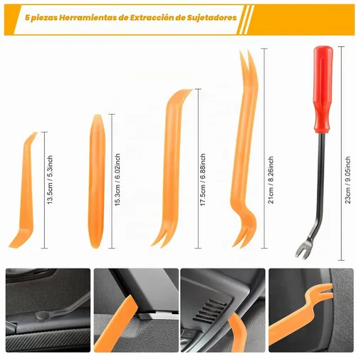 Vista 4 de Uolor - Kit de 1240 clips de retención de empuje para coche y cierres automáticos, 32 tamaños más populares, remaches de defensa de parachoques