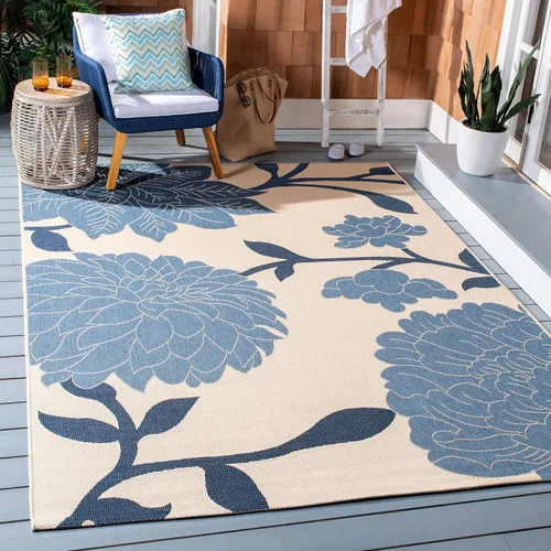 Vista 33 de SAFAVIEH Courtyard Collection CY7321 - Alfombra decorativa para interiores y exteriores, impermeable, fácil de limpiar, 2 pies 3 pulgadas x 6 pies 7