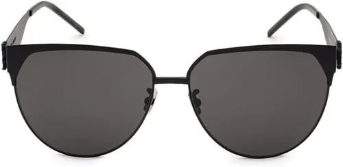 Vista 2 de SAINT LAURENT Gafas de sol redondas grises SL M43F 001 61, Negro