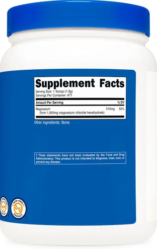 Vista 5 de Nutricost Cloruro de magnesio (2 libras) - Sin gluten, vegetariano, sin OMG