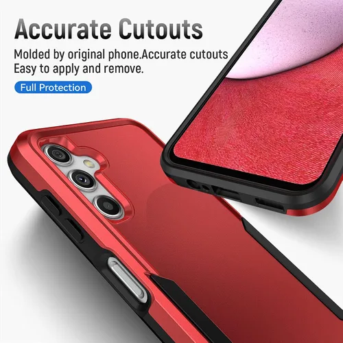 Vista 2 de Funda protectora para Samsung A14 5G, Galaxy A14 5G con protector de pantalla, resistente a prueba de golpes, funda protectora para Samsung Galaxy