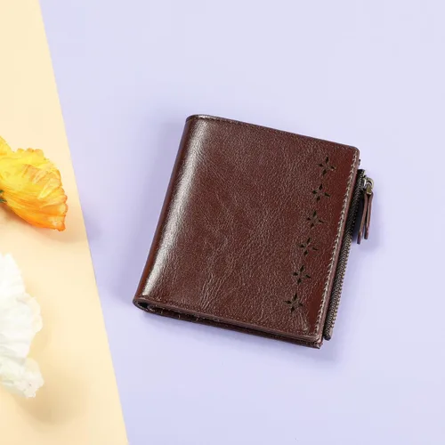 Vista 7 de Lavemi Ultra Thin Small Compact Leather Womens Wallets RFID Blocking Credit Card Holder for Women