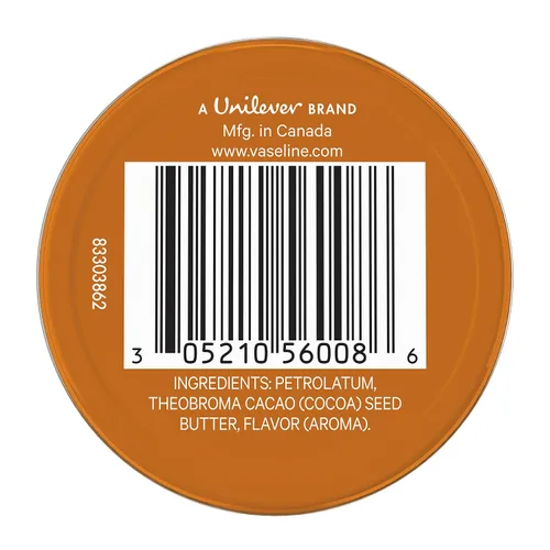 Vista 2 de Vaseline Lip Therapy lata de Bálsamo de Labios, 0,6 onzas (2 unidades)., manteca de coco