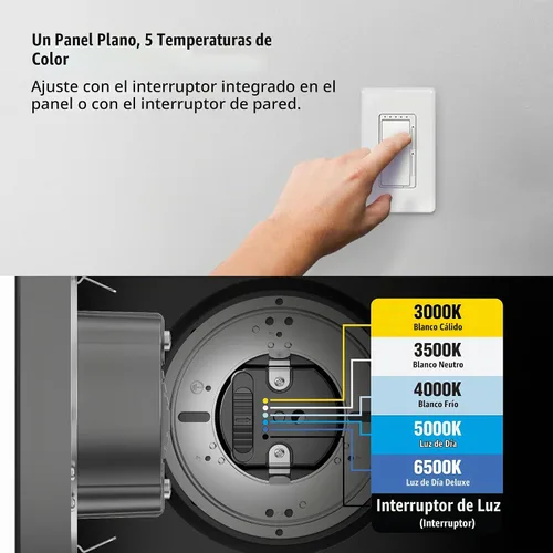 Vista 9 de Feit Electric Lámpara LED de techo empotrada, se adapta a latas de 4 pulgadas, 5CCT, 1 paquete