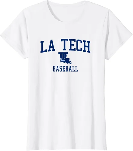 Vista 15 de Camiseta de béisbol Louisiana Tech Bulldogs, Gris