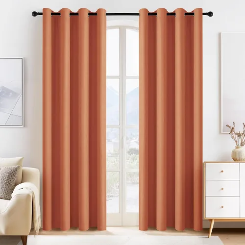 Vista 61 de PONY DANCE Cortinas para Autocaravana de 24 pulgadas de Largo, Cortinas Cortas para Baño y Cocina, Mini Cortinas de Privacidad para Camper