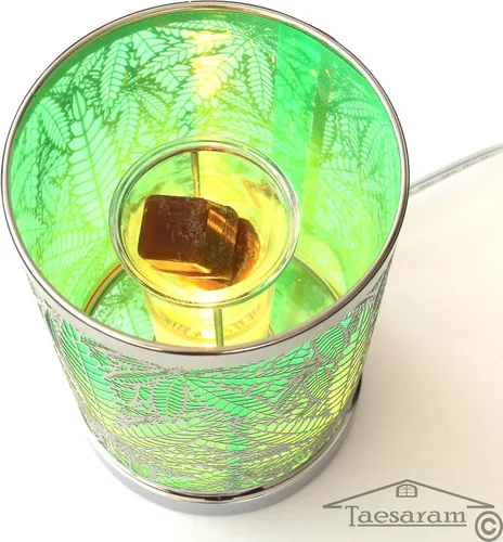 Vista 7 de Marihuana Electric Tarta Quemador de Fragancia Lámpara de Aceite o Cera Fundida Calentador Aroma Terapia Lámpara Lámpara de Marihuana (Metal 3)