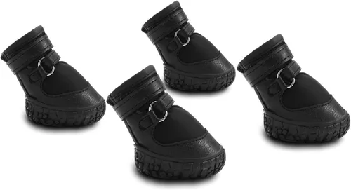 Vista 11 de Petanims Zapatos para Perros para Perros Pequeños, Botas para Perros Medianos y Protectores de Patas para Nieve de Invierno, Botines Impermeables
