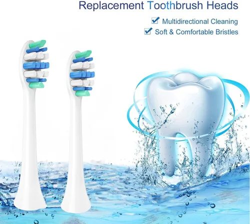 Vista 5 de Cabezales de cepillo de dientes de repuesto compatibles con cepillo de dientes eléctrico Philips Sonicare, paquete de 10 cabezales de cepillo