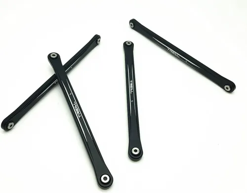 Vista 2 de Treal Aluminio 7075 Barras de enlace inferior (4) Set para Losi LMT (negro)