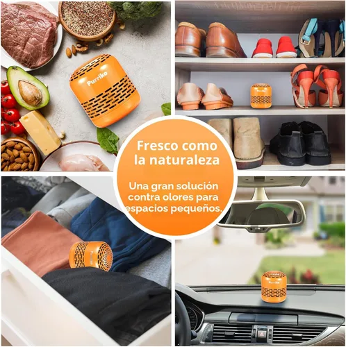 Vista 7 de Purriko Desodorante para Refrigerador, Dura hasta 10 años, Eliminador de Olores para Refrigerador, Desodorante para Nevera, Más Efectivo que