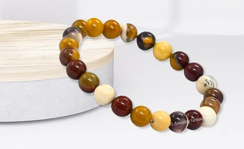 Vista 675 de Amazing Gemstone Crystal Bracelet for Women Men's Gifts - Protection Healing Crystal Bracelet - 8mm Gemstone Beaded Stretchable Bracelet Pulseras
