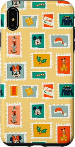 Vista 11 de iPhone 16 Disney Mickey & Minnie Mouse Holiday Christmas Santa Stamps Case