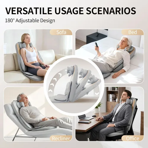 Vista 6 de Masajeador de cuello y espalda Shiatsu con calor, masajeador