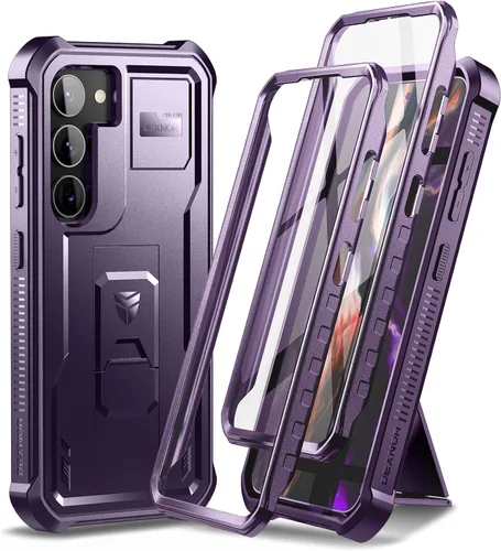 Vista 10 de Dexnor Funda de cuerpo completo para Samsung Galaxy S23 5G/6.1 pulgadas, marco frontal extra, protección de grado militar, protector de pantalla